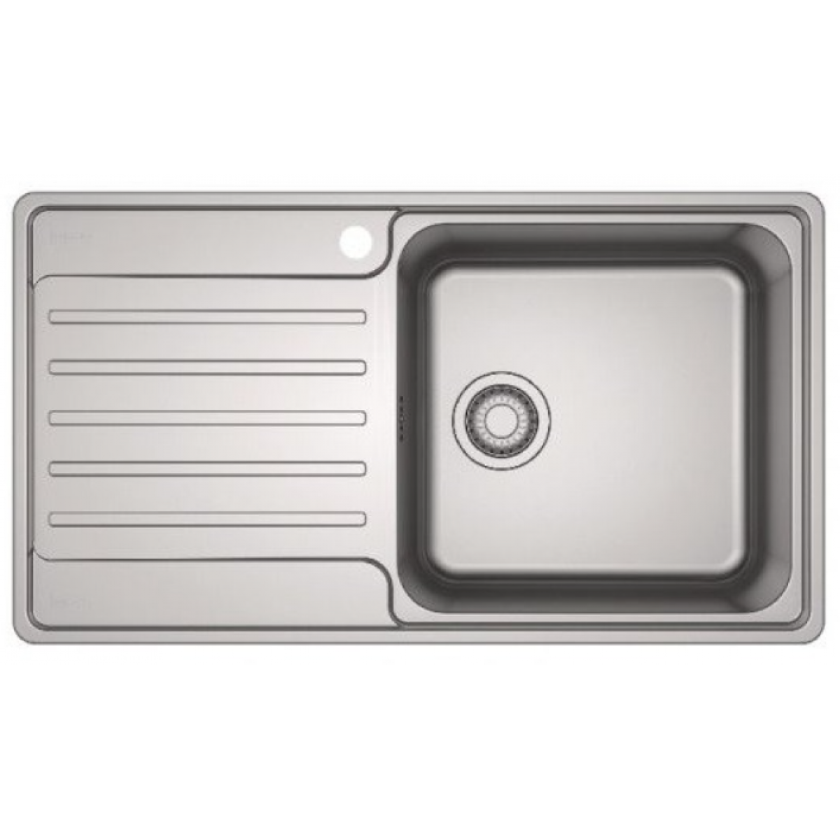 Franke BCX611-86 LHD 不銹鋼圓角左翼枱上昇盆 (砂色)